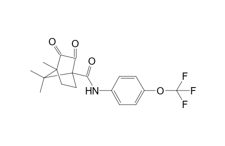 Bicyclo[2.2.1]heptane-1-carboxamide, 4,7,7-trimethyl-2,3-dioxo-N-[4-(trifluoromethoxy)phenyl]-