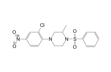 piperazine, 4-(2-chloro-4-nitrophenyl)-2-methyl-1-(phenylsulfonyl)-