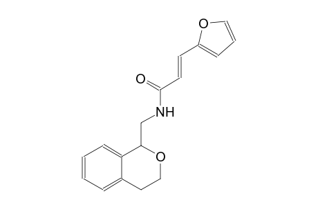 (2E)-N-(3,4-dihydro-1H-2-benzopyran-1-ylmethyl)-3-(2-furyl)-2-propenamide