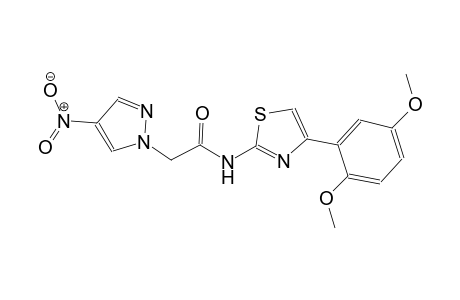 N-[4-(2,5-dimethoxyphenyl)-1,3-thiazol-2-yl]-2-(4-nitro-1H-pyrazol-1-yl)acetamide