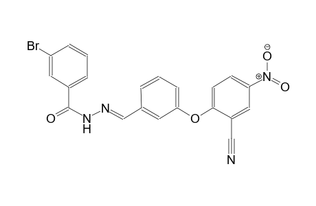 3-bromo-N'-{(E)-[3-(2-cyano-4-nitrophenoxy)phenyl]methylidene}benzohydrazide