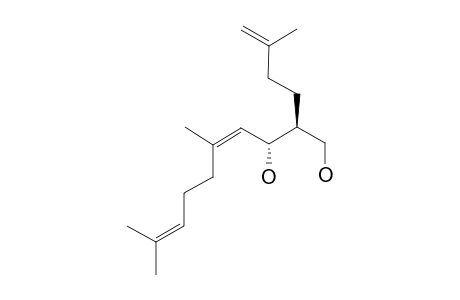 (4Z)-5,9-Dimethyl-2-(3-methylbut-3-enyl)deca-4,8-diene-1,3-diol