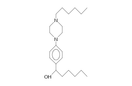 N-Hexyl-N'-(4-[1-hydroxy-hexyl]-phenyl)-piperazine