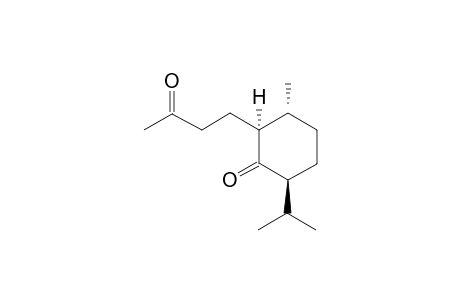 (2S,3R,6S)-3-methyl-2-(3-oxidanylidenebutyl)-6-propan-2-yl-cyclohexan-1-one