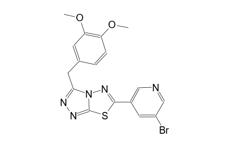 [1,2,4]triazolo[3,4-b][1,3,4]thiadiazole, 6-(5-bromo-3-pyridinyl)-3-[(3,4-dimethoxyphenyl)methyl]-