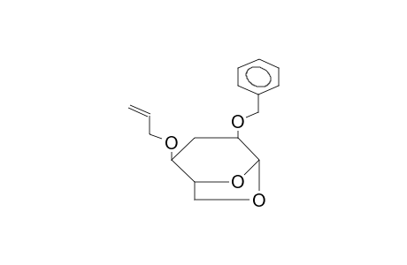 1,6-ANHYDRO-3-DEOXY-2-O-BENZYL-4-O-ALLYL-BETA-D-RIBOHEXOPYRANOSE