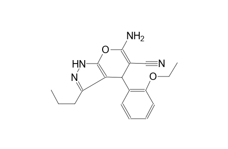 6-amino-4-(2-ethoxyphenyl)-3-propyl-1,4-dihydropyrano[2,3-c]pyrazole-5-carbonitrile