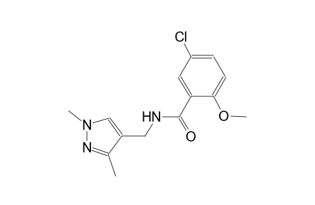 5-chloro-N-[(1,3-dimethyl-1H-pyrazol-4-yl)methyl]-2-methoxybenzamide