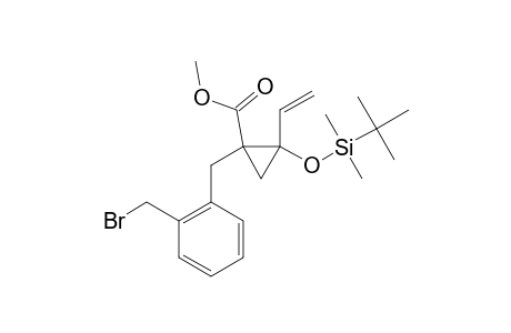 METHYL-1-(2-BROMOMETHYL-BENZYL)-T-2-TERT.-BUTYLDIMETHYLSILOXY-C-2-VINYL-R-1-CYCLOPROPANECARBOXYLATE