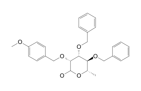 3,4-DI-O-BENZYL-2-O-PARA-METHOXYBENZYL-L-RHAMNOPYRANOSIDE;MAJOR-ISOMER