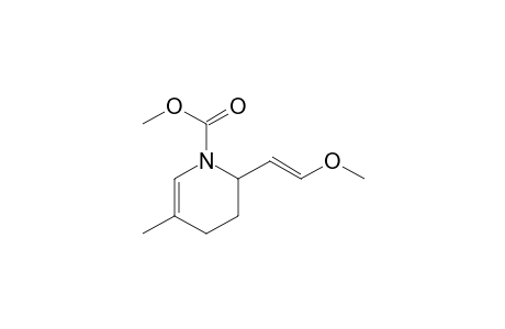1(2H)-Pyridinecarboxylic acid, 3,4-dihydro-2-(2-methoxyethenyl)-5-methyl-, methyl ester, (E)-(.+-.)-
