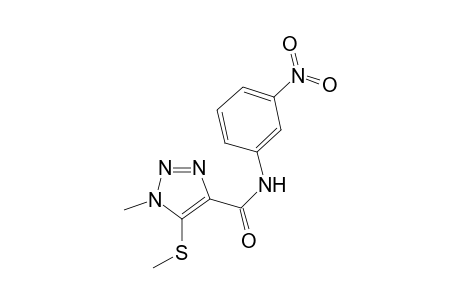 1,2,3-Triazole-4-carboxamide, N-(3-nitrophenyl)-1-methyl-5-methylthio-