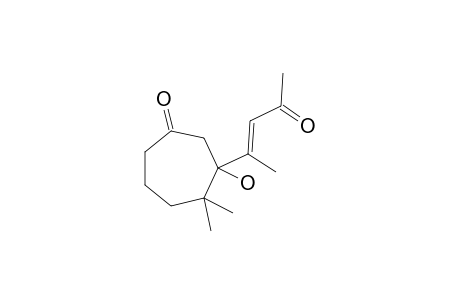 3-HYDROXY-4,4-DIMETHYL-3-(1-METHYL-3-OXOBUT-1-ENYL)CYCLOHEPTANONE