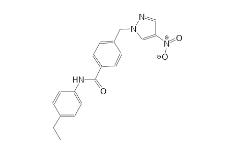 N-(4-ethylphenyl)-4-[(4-nitro-1H-pyrazol-1-yl)methyl]benzamide