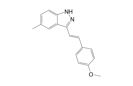 (E)-3-(4-methoxystyryl)-5-methyl-1H-indazole