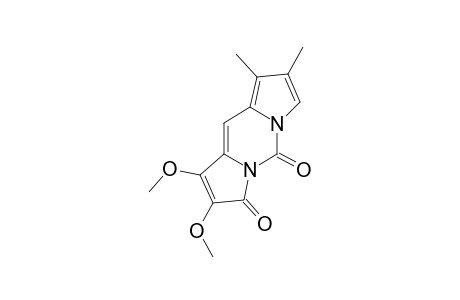 1,2-DIMETHOXY-8,9-DIMETHYL-3H,5H-DIPYRROLO-[1,2-C:2',1'-F]-PYRIMIDINE-3,5-DIONE