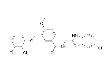 N-[(5-chloro-1H-indol-2-yl)methyl]-3-[(2,3-dichlorophenoxy)methyl]-4-methoxybenzamide