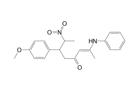 2-(N-Phenylamino)-6-(4-methoxyphenyl)-7-nitrioct-2-en-4-one