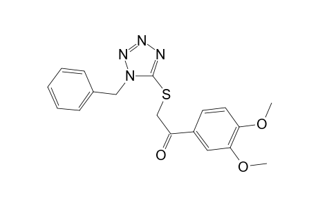 1-Ethanone, 1-(3,4-dimethoxyphenyl)-2-[[1-(phenylmethyl)-1H-1,2,3,4-tetrazol-5-yl]thio]-