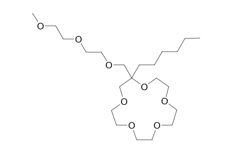 2-Hexyl-2-[[2-(2-methoxyethoxy)ethoxy]methyl)-15-crown-5