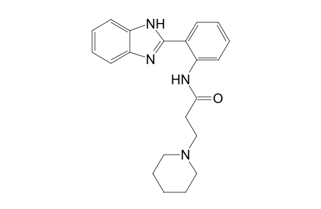 N-[2-(1H-Benzoimidazol-2-yl)-phenyl]-3-piperidin-1-ylpropionamide