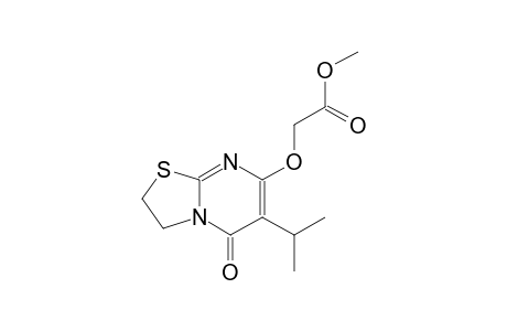 acetic acid, [[2,3-dihydro-6-(1-methylethyl)-5-oxo-5H-thiazolo[3,2-a]pyrimidin-7-yl]oxy]-, methyl ester