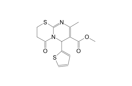 methyl 8-methyl-4-oxo-6-(2-thienyl)-3,4-dihydro-2H,6H-pyrimido[2,1-b][1,3]thiazine-7-carboxylate