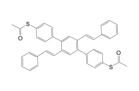 1,4-Bis(4-thioacetylphenyl)-2,5-bis[(E)-2-phenylethenyl]benzene