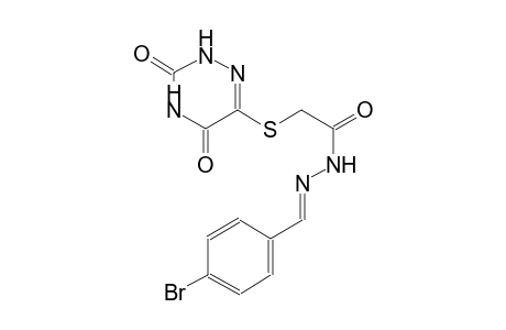 acetic acid, [(2,3,4,5-tetrahydro-3,5-dioxo-1,2,4-triazin-6-yl)thio]-, 2-[(E)-(4-bromophenyl)methylidene]hydrazide