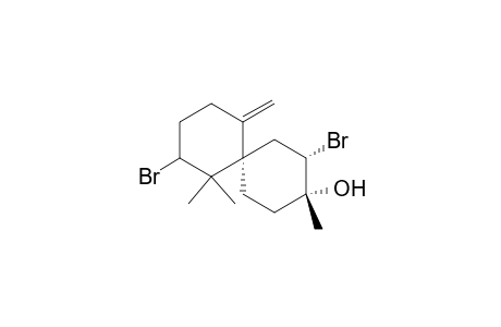 Spiro[5.5]undecan-3-ol, 2,8-dibromo-3,7,7-trimethyl-11-methylene-, [3.alpha.,4.beta.,6.alpha.(S*)]-(.+-.)-