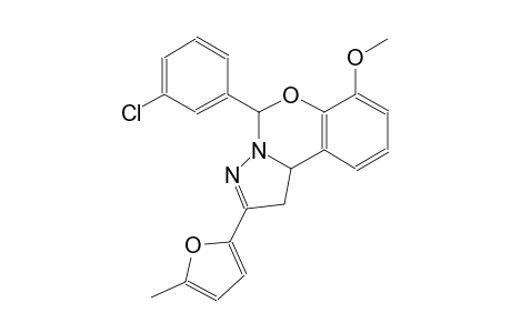 pyrazolo[1,5-c][1,3]benzoxazine, 5-(3-chlorophenyl)-1,10b-dihydro-7-methoxy-2-(5-methyl-2-furanyl)-