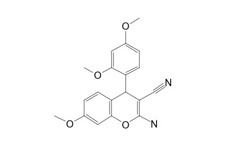 2-Amino-4-(2,4-dimethoxyphenyl)-7-methoxy-4H-chromene-3-carbonitrile