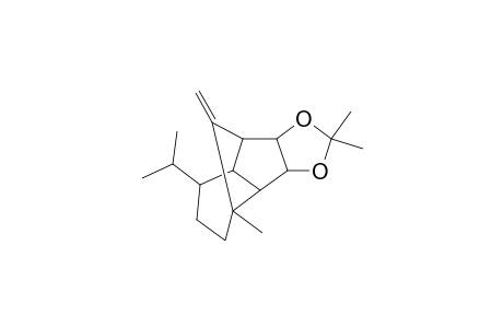5,7-Dioxatetracyclo[7.4.0.0(3,10)0.(4,8)]tridecane, 2-methylene-11-(1-methylethyl)-1,6,6-trimethyl-