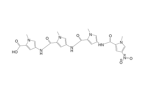 1-Methyl-4-{[1-methyl-4-({1-methyl-4-[(1-methyl-4-nitro-1H-pyrrole-2-carbonyl)-amino]-1H-pyrrole-2-carbonyl}-amino)-1H-pyrrole-2-carbonyl]-amino}-1H-pyrrole-2-carboxylic acid
