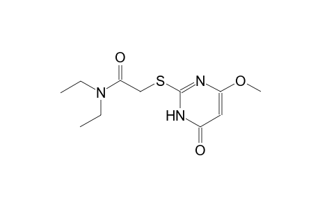 N,N-diethyl-2-[(4-methoxy-6-oxo-1,6-dihydro-2-pyrimidinyl)sulfanyl]acetamide