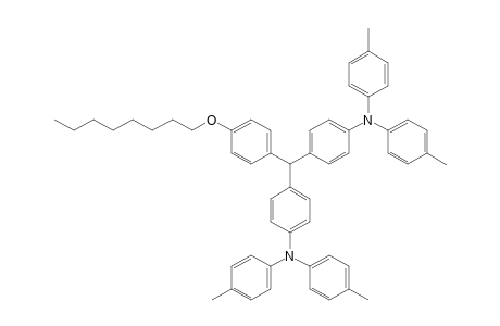 Benzenamine, 4,4'-[[4-(octyloxy)phenyl]methylene]bis[N,N-bis(4-methylphenyl)-
