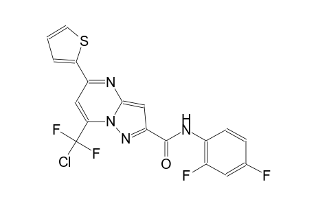 7-[chloro(difluoro)methyl]-N-(2,4-difluorophenyl)-5-(2-thienyl)pyrazolo[1,5-a]pyrimidine-2-carboxamide