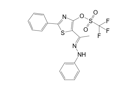 Trifluoro-methanesulfonic acid 2-phenyl-5-[1-(phenyl-hydrazono)-ethyl]-4,5-dihydro-thiazol-4-yl ester