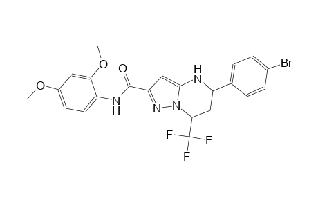 5-(4-bromophenyl)-N-(2,4-dimethoxyphenyl)-7-(trifluoromethyl)-4,5,6,7-tetrahydropyrazolo[1,5-a]pyrimidine-2-carboxamide