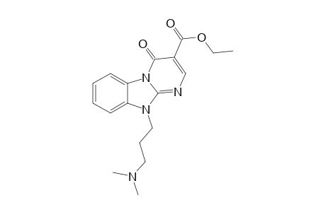 10-[3-(dimethylamino)propyl]-4-keto-pyrimido[1,2-a]benzimidazole-3-carboxylic acid ethyl ester
