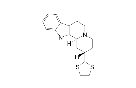 (2S,12bS)-2-(1,3-dithiolan-2-yl)-1,2,3,4,6,7,12,12b-octahydropyrido[2,1-a]$b-carboline