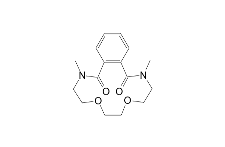 3,12-diaza-6,9-dioxa-3,12-dimethyl-bicyclo[12.4.0]octadec-15,17,1(14)-trien-2,13-dione