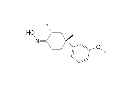 (+)-E-cis-2(R),4(R)-4-(3-methoxyphenyl)-2,4-dimethylcyclohexanone Oxime