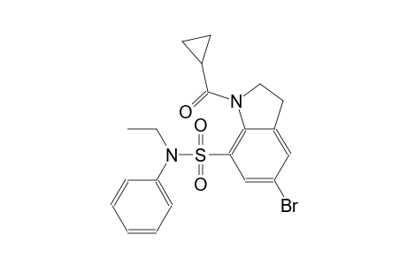 1H-indole-7-sulfonamide, 5-bromo-1-(cyclopropylcarbonyl)-N-ethyl-2,3-dihydro-N-phenyl-