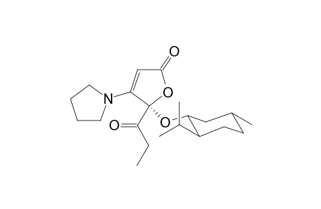 (5R)-5-(l-Menthyloxy)-5-propinoyl-4-(pyrrolidin-1-yl)furan-2(5H)-one