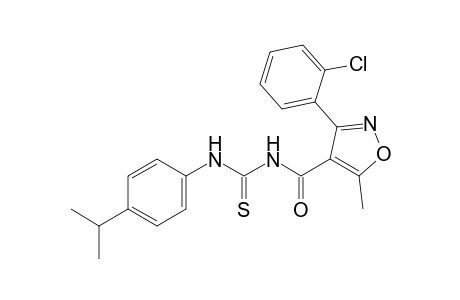 1-{[3-(o-chlorophenyl)-5-methyl-4-isoxazolyl]carbonyl-3-(p-cumenyl)-2-thiourea