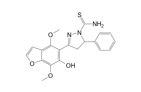 3-(6-Hydroxy-4,7-dimethoxybenzofuran-5-yl)-5-phenyl-4,5-dihydro-1H-pyrazole-1-carbothioamide