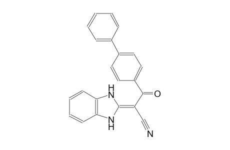 3-[1,1'-biphenyl]-4-yl-2-(1,3-dihydro-2H-benzimidazol-2-ylidene)-3-oxopropanenitrile