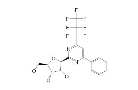 2-(BETA-D-RIBOFURANOSYL)-4-(HEPTAFLUOROPROPYL)-6-PHENYL-PYRIMIDINE