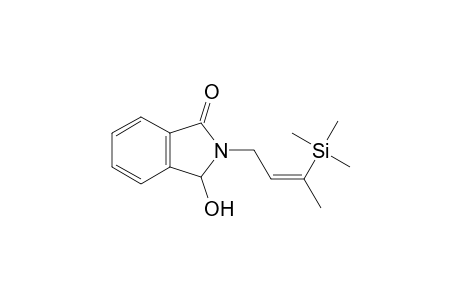 3-Hydroxy-2-[3-(trimethylsilyl)but-2-enyl]isoindolinone
